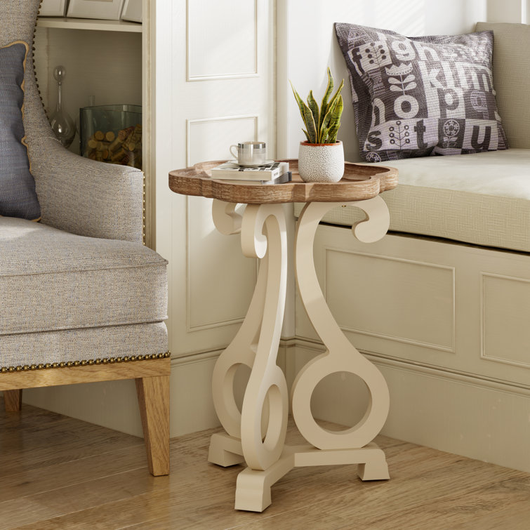 Ophelia Co. Plaisance Rustic Farmhouse Cottagecore Accent End